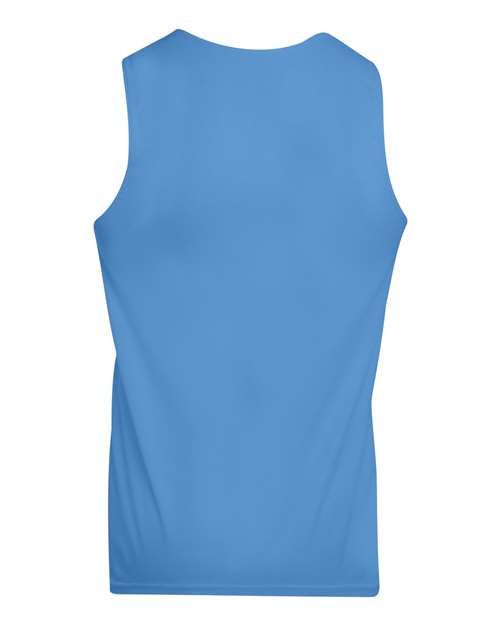 Augusta Sportswear 149 Youth Reversible Wicking Tank Top - Columbia Blue/ White - back