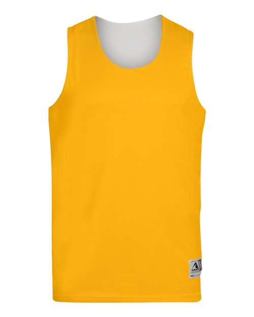 Augusta Sportswear 149 Youth Reversible Wicking Tank Top - Gold/ White - front