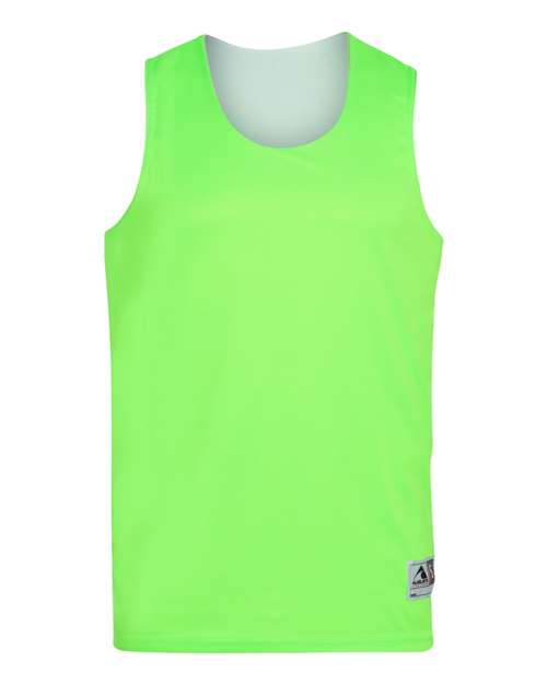 Augusta Sportswear 149 Youth Reversible Wicking Tank Top - Lime/ White - front