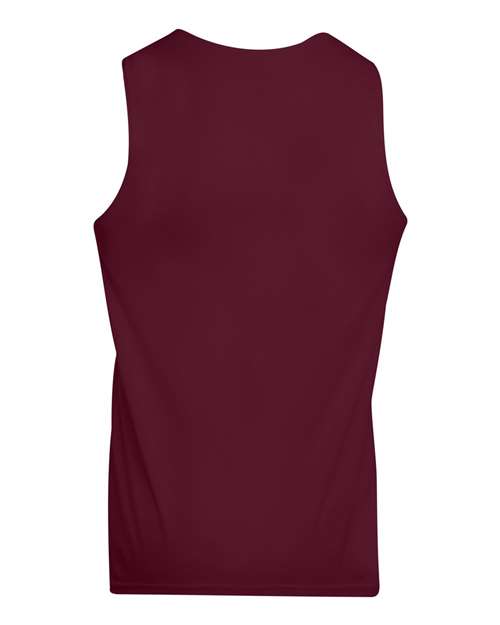Augusta Sportswear 149 Youth Reversible Wicking Tank Top - Maroon/ White - back