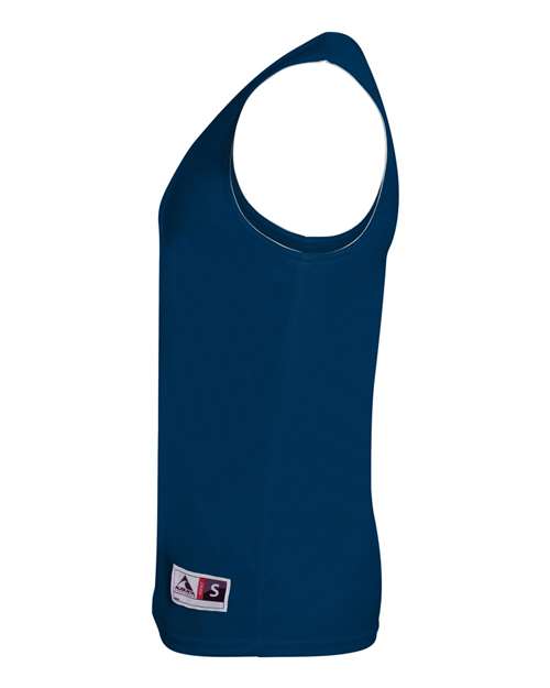 Augusta Sportswear 149 Youth Reversible Wicking Tank Top - Navy/ White - side