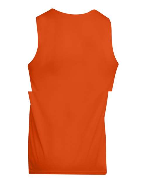 Augusta Sportswear 149 Youth Reversible Wicking Tank Top - Orange/ White - back