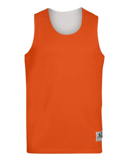 Augusta Sportswear 149 Youth Reversible Wicking Tank Top - Orange/ White - front
