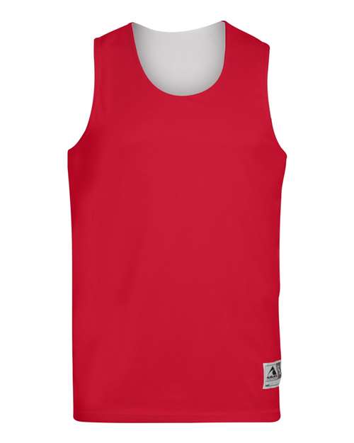 Augusta Sportswear 149 Youth Reversible Wicking Tank Top - Red/ White - front