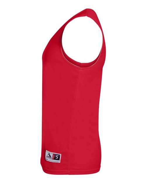 Augusta Sportswear 149 Youth Reversible Wicking Tank Top - Red/ White - side