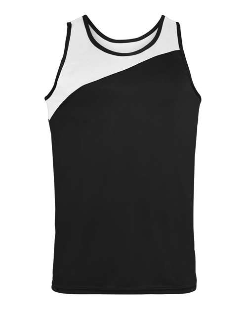 Augusta Sportswear 352 Men's Accelerate Jersey - Black/ White - front
