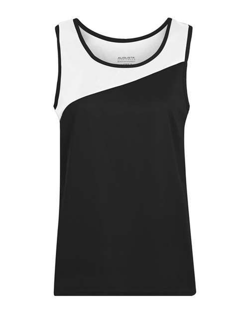 Augusta Sportswear 354 Women's Accelerate Jersey - Black/ White - front