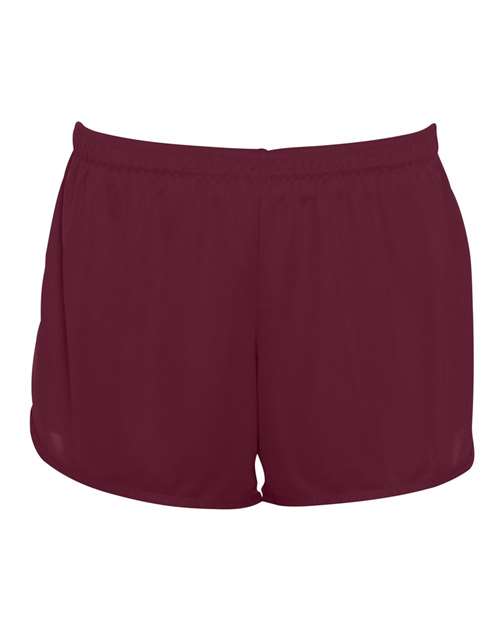 Augusta Sportswear 357 Women's Accelerate Shorts - Maroon - front