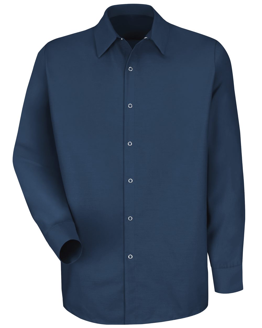 Red Kap SP16T Men's Tall Specialized Pocketless Poplin Long Sleeve Work Shirt - style