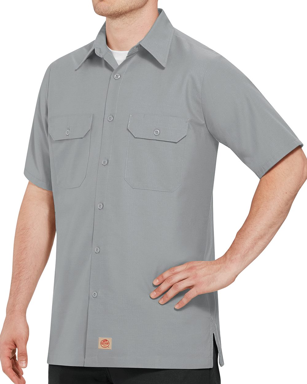 Red Kap SY60T Men's Tall Ripstop Short Sleeve Work Shirt - style