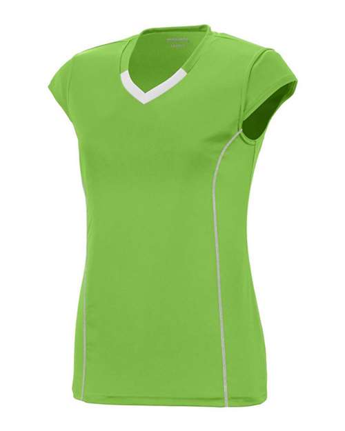 Augusta Sportswear 1218 Women's Blash Jersey - Lime/ White - side