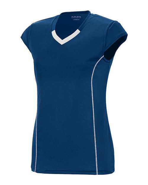Augusta Sportswear 1218 Women's Blash Jersey - Navy/ White - side