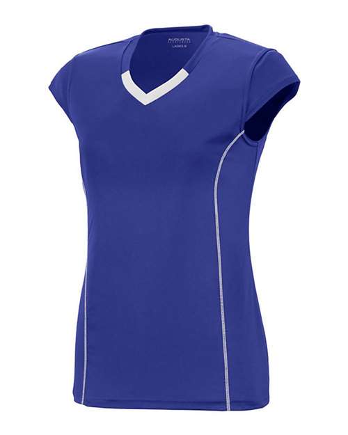 Augusta Sportswear 1218 Women's Blash Jersey - Purple/ White - side