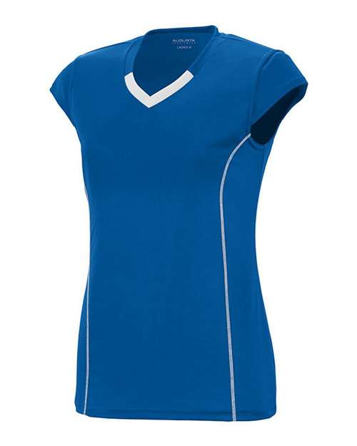 Augusta Sportswear 1218 Women's Blash Jersey - Royal/ White - side