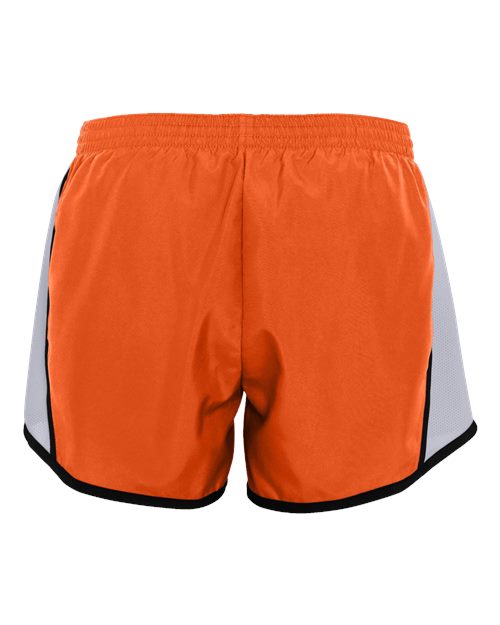Augusta Sportswear 1265 Women's Pulse Team Running Shorts - Orange/ White/ Black - back