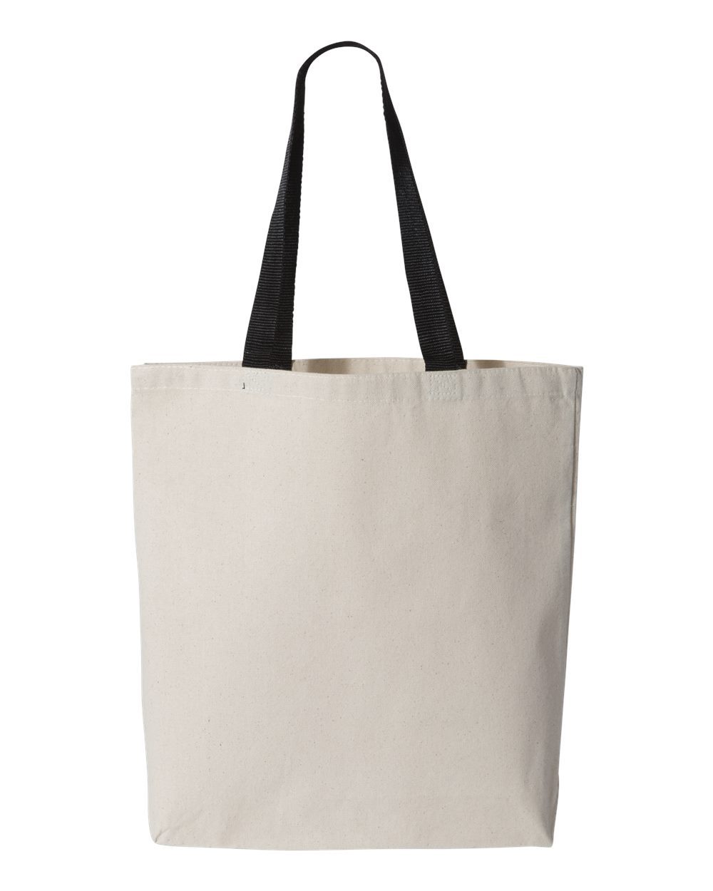 Q-Tees Q4400 11L Canvas Tote with Contrast-Color Handles - style