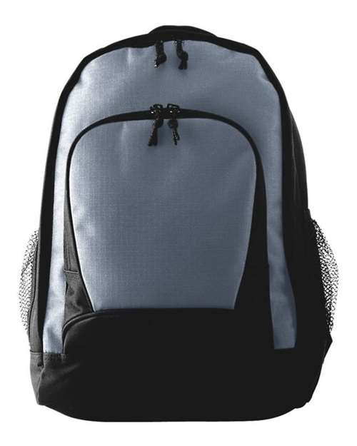 Augusta Sportswear 1710 Ripstop Backpack - Graphite/ Black - front