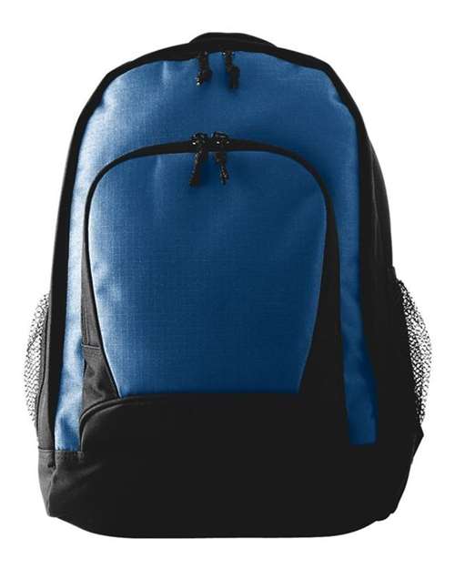 Augusta Sportswear 1710 Ripstop Backpack - Navy/ Black - front