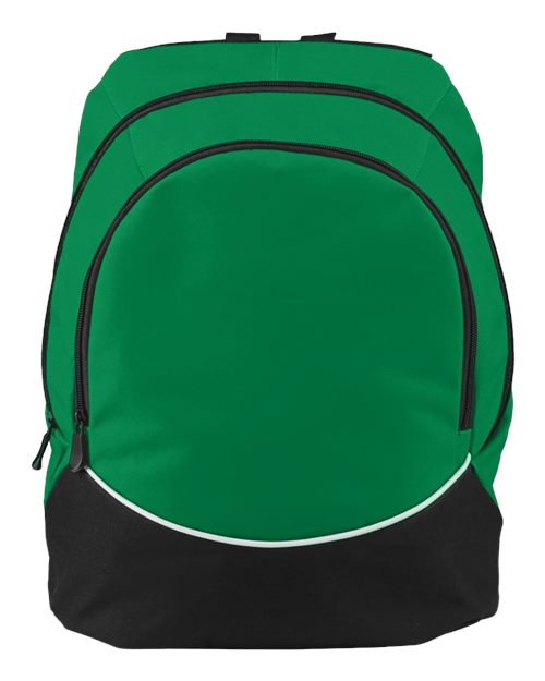 Augusta Sportswear 1915 Tri-Color Backpack - Kelly/ Black/ White - front