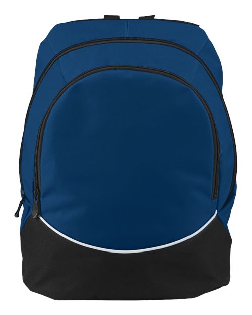 Augusta Sportswear 1915 Tri-Color Backpack - Navy/ Black/ White - front