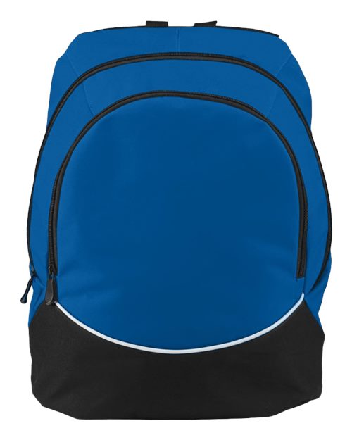 Augusta Sportswear 1915 Tri-Color Backpack - Royal/ Black/ White - front
