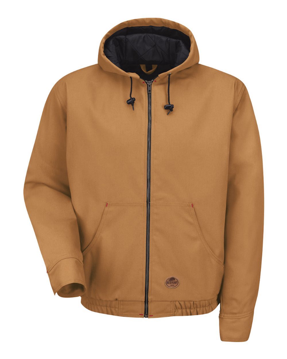 Red Kap JD20 Men's Blended Duck Zip-Front Hooded Jacket - style