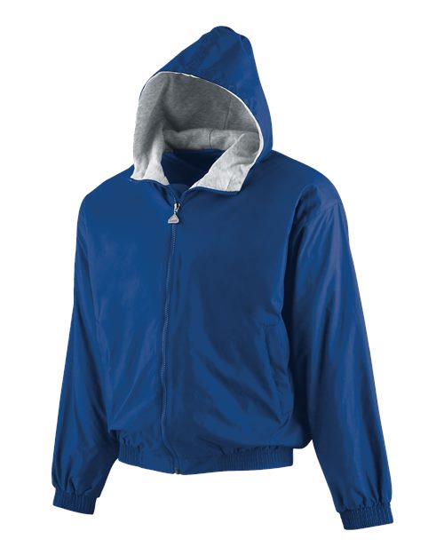 Augusta Sportswear 3281 Youth Hooded Taffeta Jacket - Royal - front