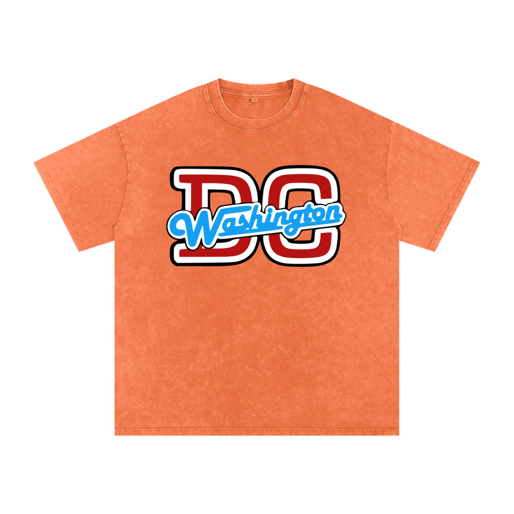 Snow Washed Oversized Cotton T-Shirt