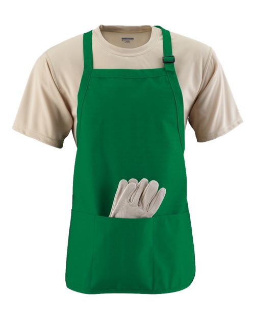 Augusta Sportswear 4250 Medium Length Apron with Pouch - Kelly - front