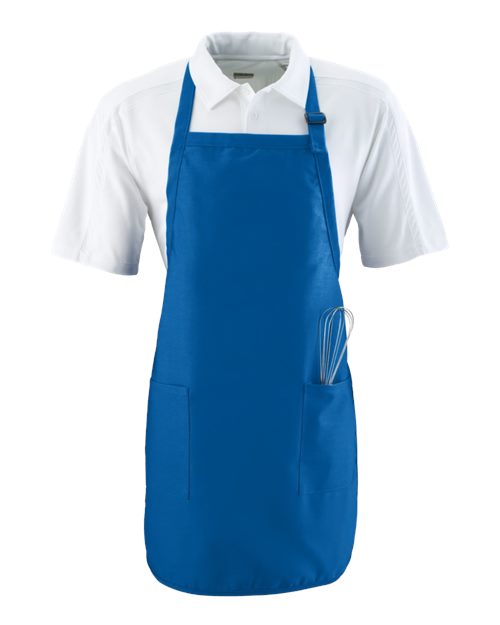 Augusta Sportswear 4350 Full Length Apron with Pockets - Royal - front