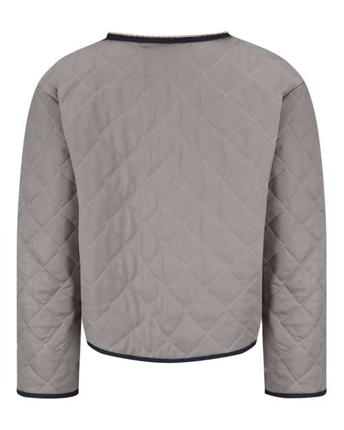 Bulwark LML2 Men's Flame Resistant Zip-In Zip-Out Modaquilt Liner - GY-Grey - back
