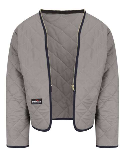 Bulwark LML2 Men's Flame Resistant Zip-In Zip-Out Modaquilt Liner - GY-Grey - front