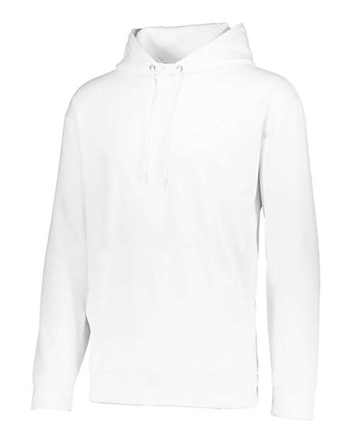 Augusta Sportswear 5505 Men's Wicking Fleece Hooded Sweatshirt - White - side
