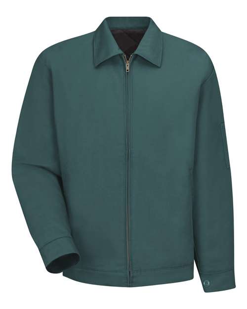 Red Kap JT22 Men's Waist Length Jacket - Spruce Green (Long Sizes) - front
