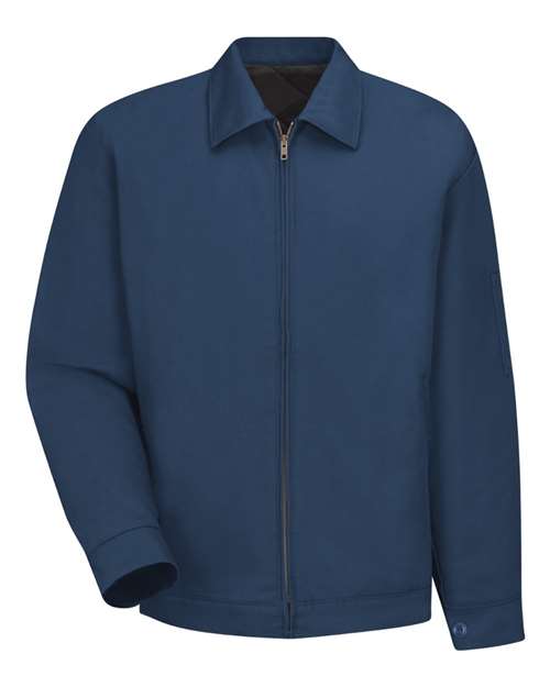 Red Kap JT22 Men's Waist Length Jacket - Navy (Long Sizes) - front