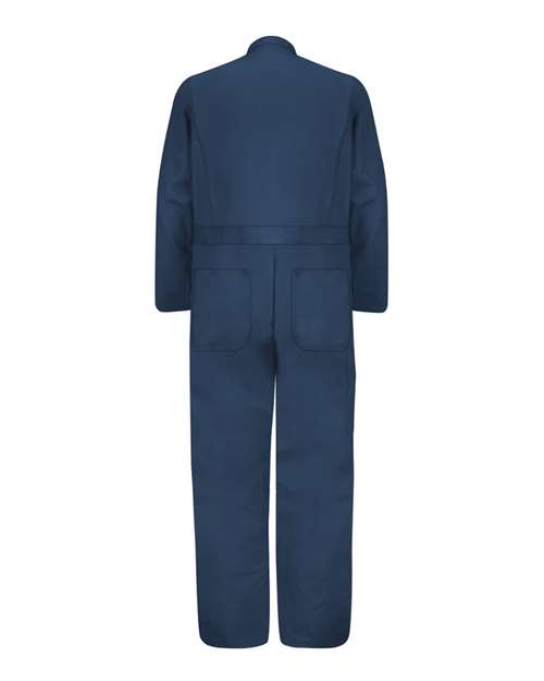 Red Kap CC16 Men's Button-Front Cotton Coverall - Navy - back
