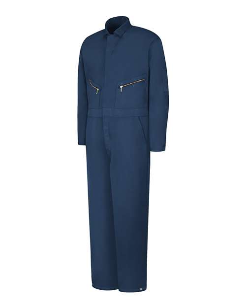 Red Kap CT30 Men's Insulated Twill Coverall - Navy - front