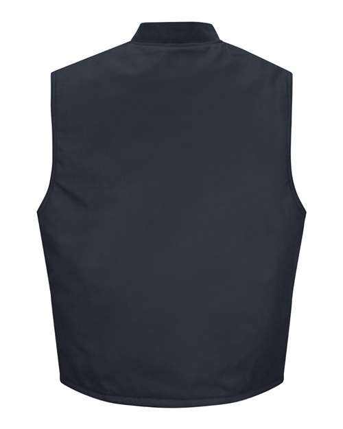 Red Kap VD22 Men's Blended Duck Insulated Vest - Navy Duck - back