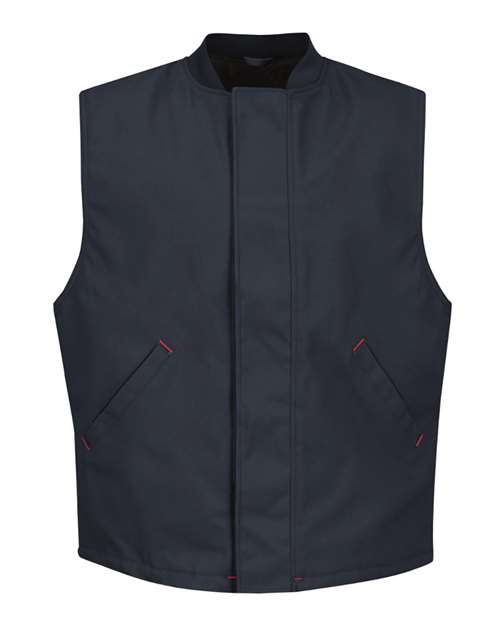 Red Kap VD22 Men's Blended Duck Insulated Vest - Navy Duck - front
