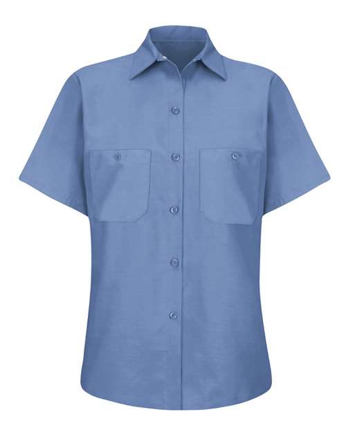 Red Kap SP23 Women's Industrial Work Shirt - Petrol Blue - front