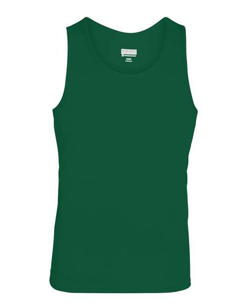 Augusta Sportswear 703 Unisex Training Tank Top - Dark Green - front
