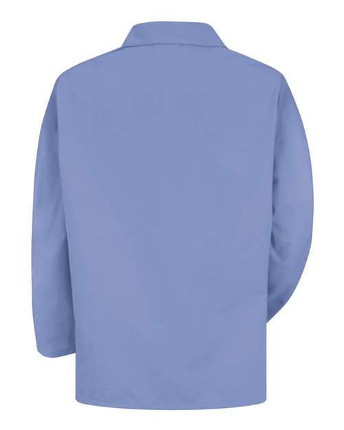 Red Kap KP10 Unisex Lapel Counter Coat - Light Blue - back