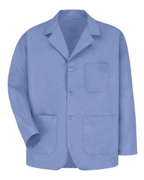 Red Kap KP10 Unisex Lapel Counter Coat - Light Blue - front
