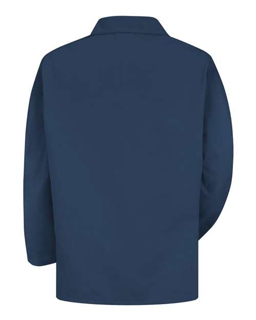 Red Kap KP10 Unisex Lapel Counter Coat - Navy - back