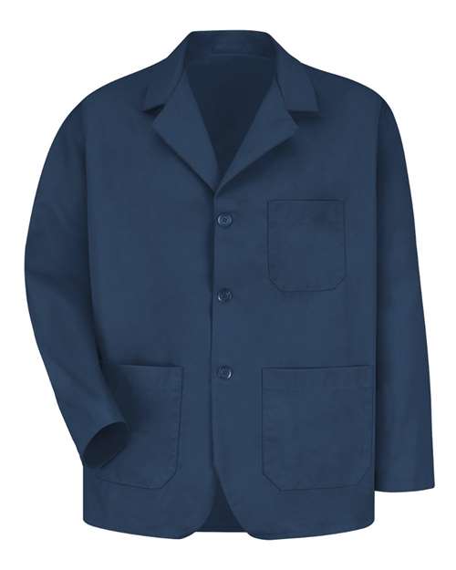 Red Kap KP10 Unisex Lapel Counter Coat - Navy - front