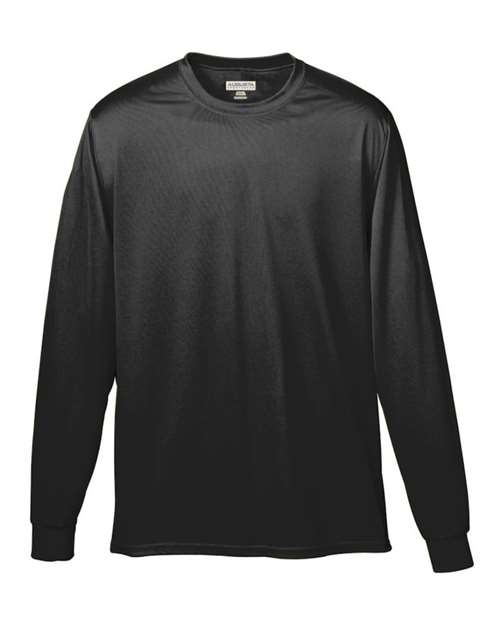 Augusta Sportswear 789 Youth Nexgen Performance Long Sleeve T-Shirt - Black - front