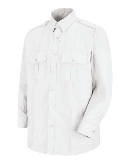 Red Kap SP36 Men's Long Sleeve Security Shirt - White - 345 - front