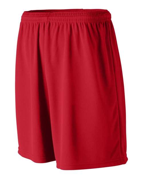 Augusta Sportswear 805 Men's Wicking Mesh Athletic Shorts - Red - side
