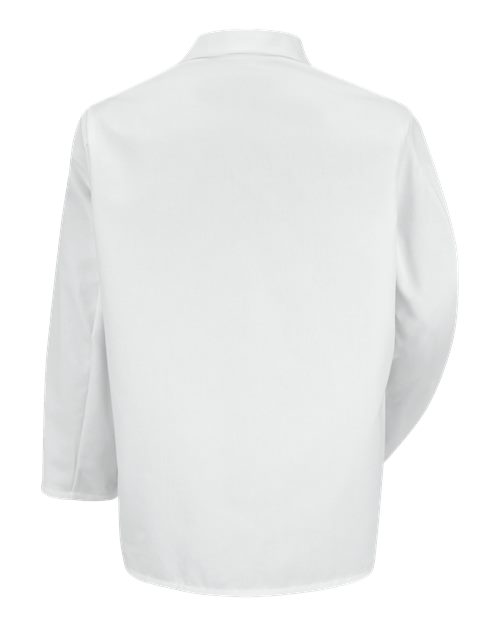 Red Kap 4010 Unisex North Collar Lapel Counter Coat - White - back