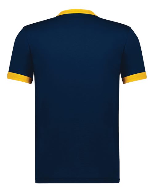 Augusta Sportswear 711 Youth Ringer T-Shirt - Navy/ Gold - back